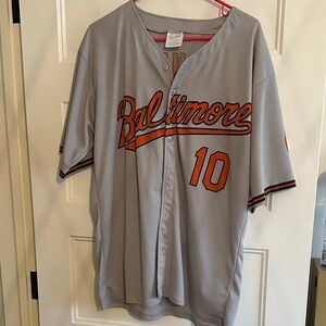 Baltimore Gray and Orange Baseball Jersey
